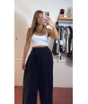 Pantalon boton lateral