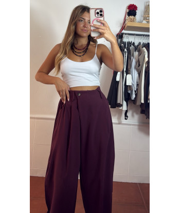 Pantalon boton lateral