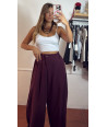 Pantalon boton lateral
